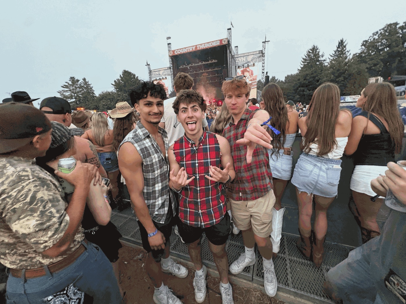 Colin and friends at the Country Thunder music festival